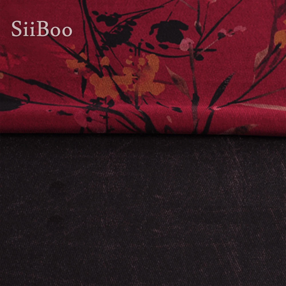 Роскошная дизайнерская ткань из 100% шелка с цветочным принтом для платья пальто 40