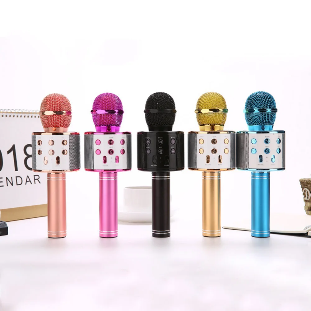 MAMEN WS 858 Bluetooth беспроводной микрофон караоке профессиональный Динамик ручной KTV