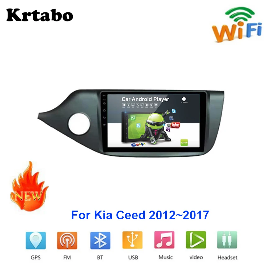 Автомобильный радиоприемник Android мультимедийный плеер для Kia Ceed 2012 ~ 2017