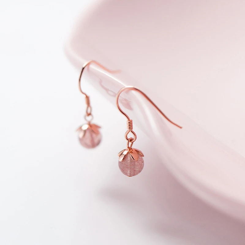 MloveAcc новый розового цвета с украшением в виде кристаллов Шарм Висячие серьги