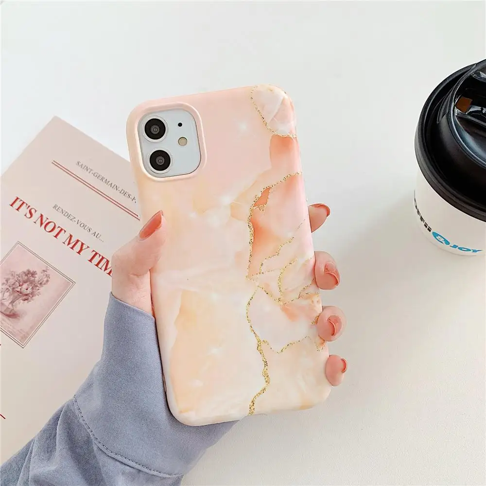 Подставка держатель кольца красный желтый мрамор чехол для телефона iPhone 12 11 Pro XS