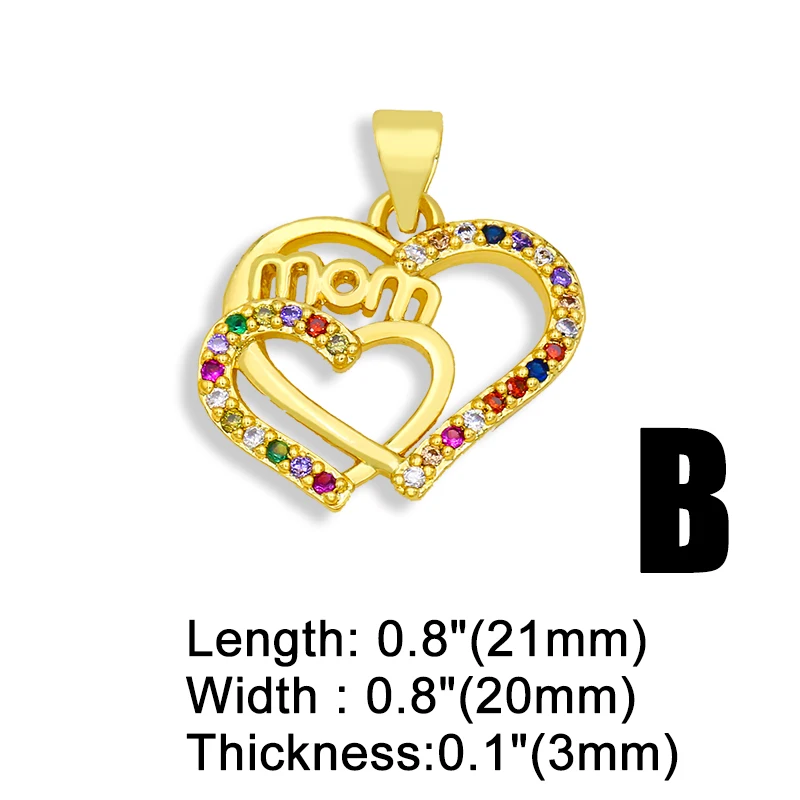 Подвески-буквы OCESRIO позолоченные с цирконием медные для изготовления украшений