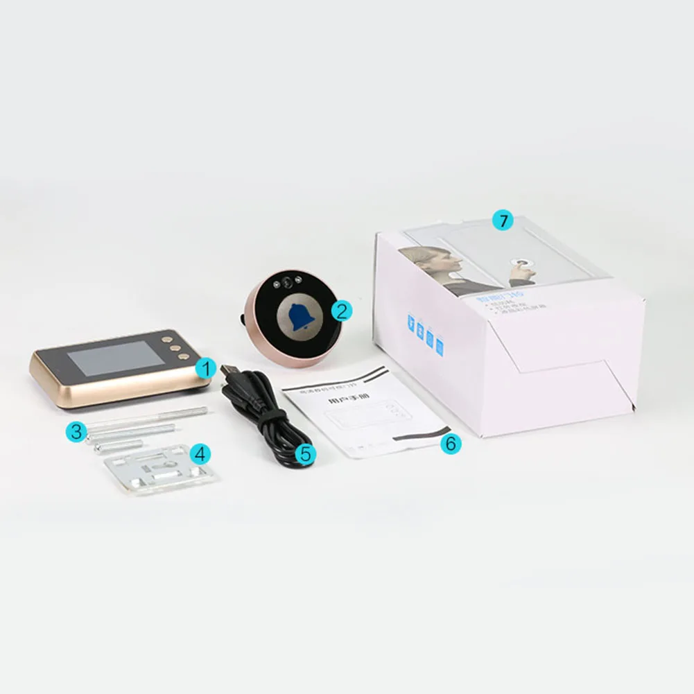 2 8 дюймовый TFT ЖК цифровой дверной звонок камера беспроводной видео электронный