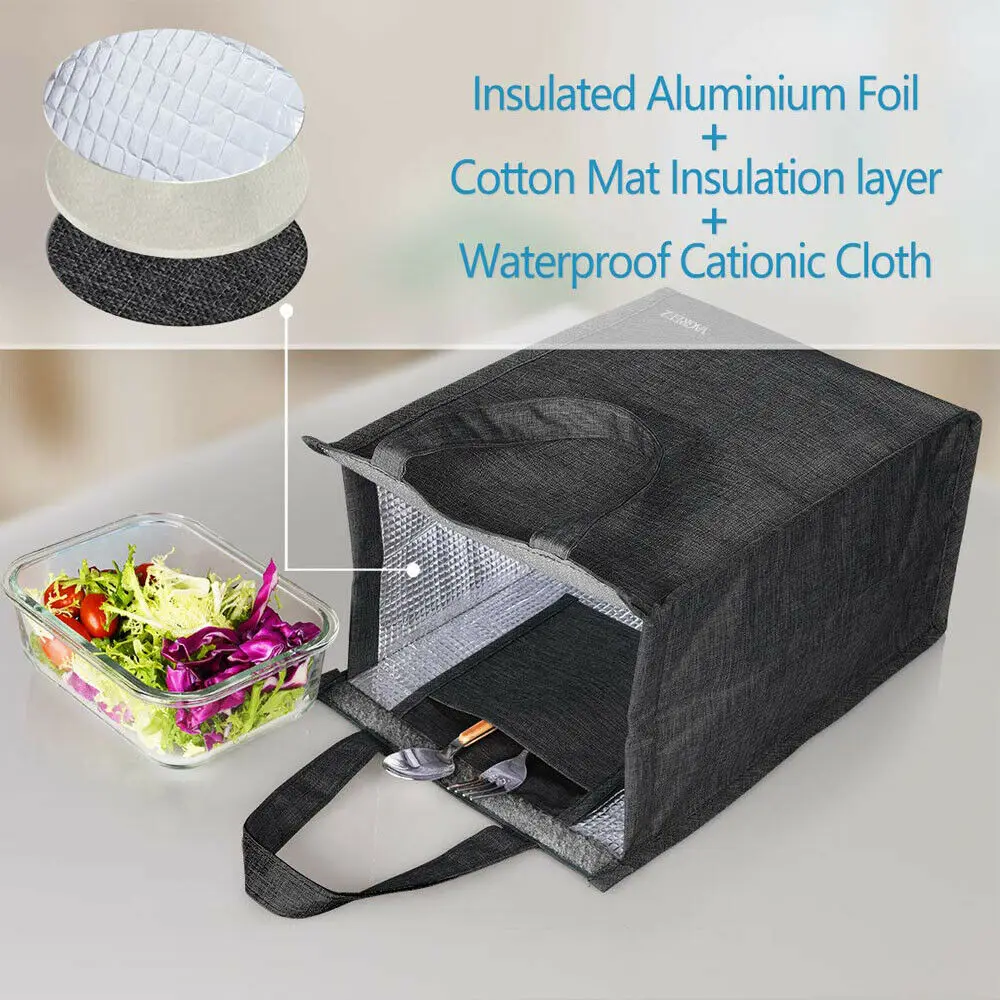 

2019 Newest Hot Women Men Kids Insulated Lunch Bag Thermal Cooler Lunch Box Picnic Storage