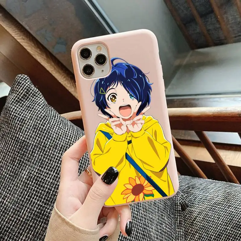 

Wonder Egg Priority Ai Kawaii Phone Case for iphone 13 11 Pro Max X XS Max XR Solid Color Cover for iphone 13 7 8 6 6S Plus