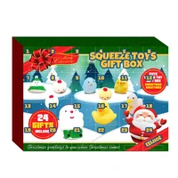 24 pcsset christmas countdown calendar toy christmas advent calendar decompression squeezing toy for children and teenagers