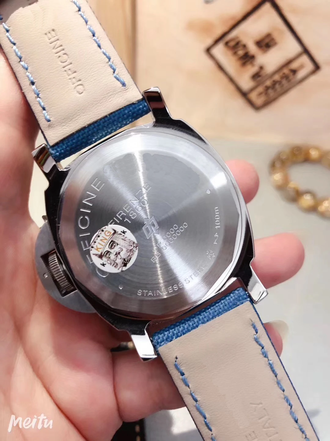 

Classic New Men Automatic Mechanical Stainless Steel Watches Silver Black Blue Canvas Leather Sport Luminous Sandwich AAA+