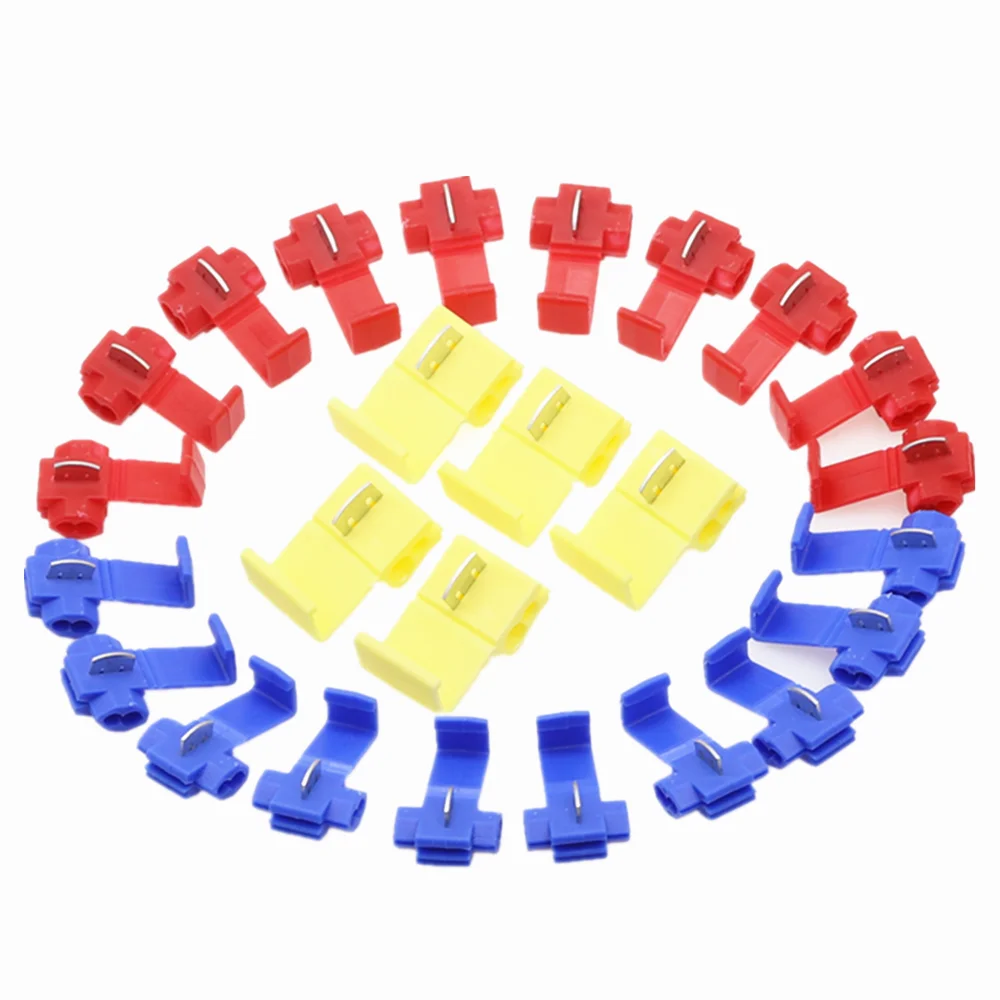 3-1000 шт. 2 Pin T Форма жильный кабель Разъемы и клеммы обжимные клещи Scotch Lock быстрый