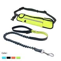 pet dog leash running full function belt bag harness collar jogging lead adjustable waist leashes reflective traction belt rope