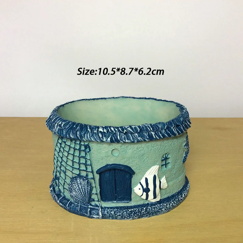 Креативные смоляные цветочные горшки ручной работы простые для