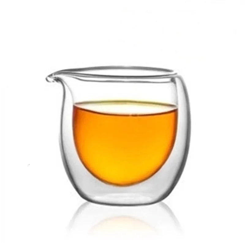 Стеклянные чайные чашки с двойными стенками домашняя прозрачная чайная утварь