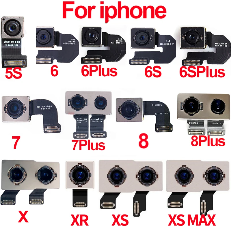 Оригинал для iPhone 5 5S 6S 6 Plus 7 8 X XR XS Max задняя камера гибкий кабель ремонта