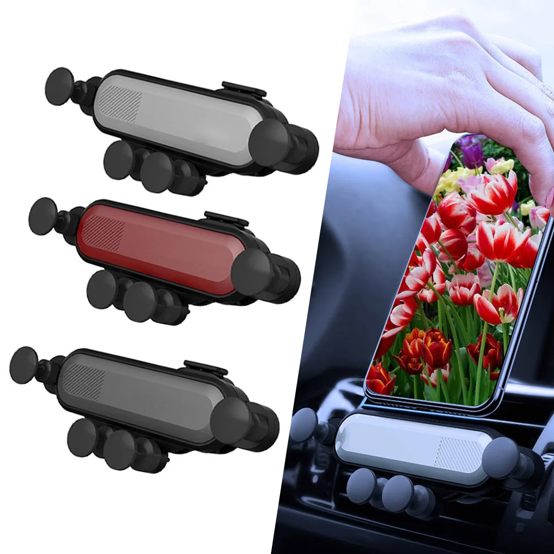 

Gravity Car Phone Holder Telefon Mount Mobile Cell Stand Smartphone GPS Support for iPhone 12 Pro Max Huawei Xiaomi Samsung