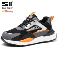steel toe shoes mens lightweight air cushion sneakers comfortable slip resistant work sneakers safety shoes indestructible shoe
