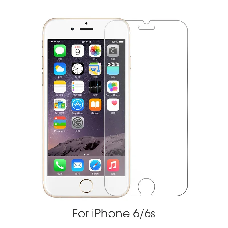Закаленное стекло для iPhone 6 5 6S 5C 5S Plus SE супер Взрывозащищенная прозрачная пленка