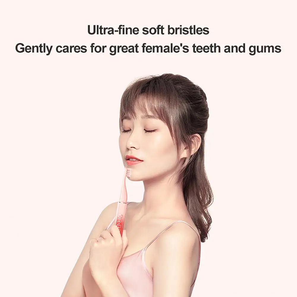 

2Pcs Brush Heads Toothbrushes Ultra-Fine Soft Bristles Cleaning Gums Electric Toothbrush Replacement for DRBEI Q3