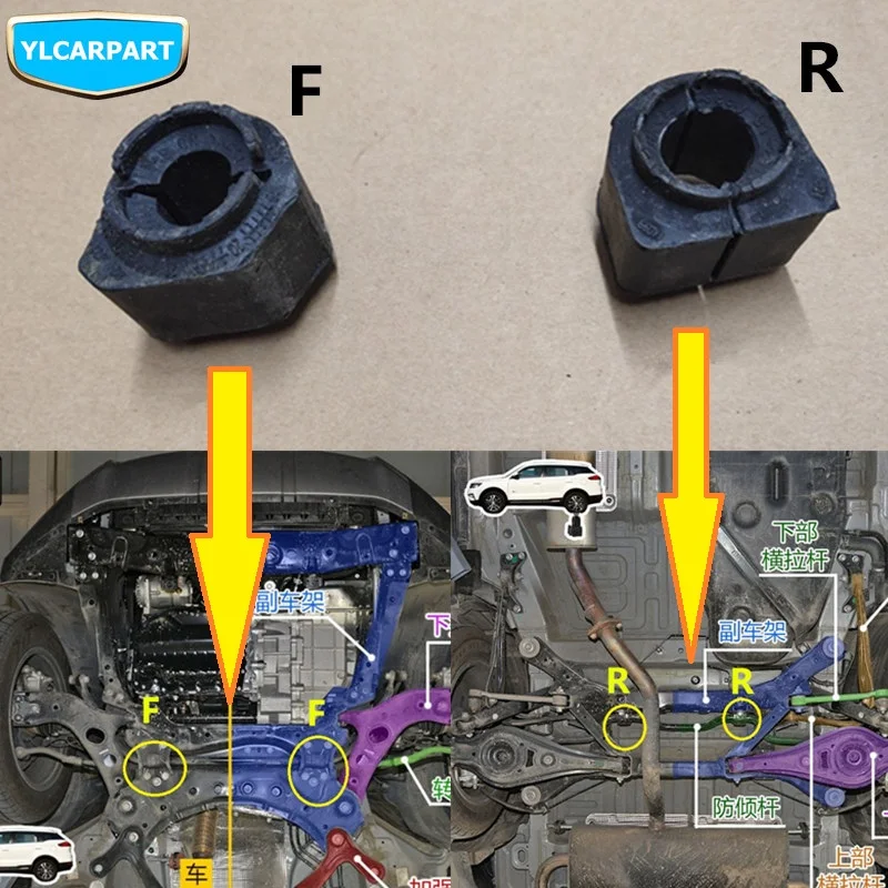 Автомобильный стабилизатор противоскользящий стержень для Geely Atlas Boyue NL3 SUV Proton X70