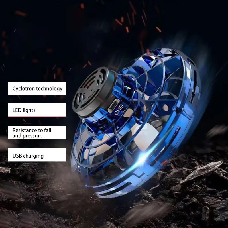 Flynova светодиодный мини-Дрон с летающим блюдцем Летающий вертолет Спиннер