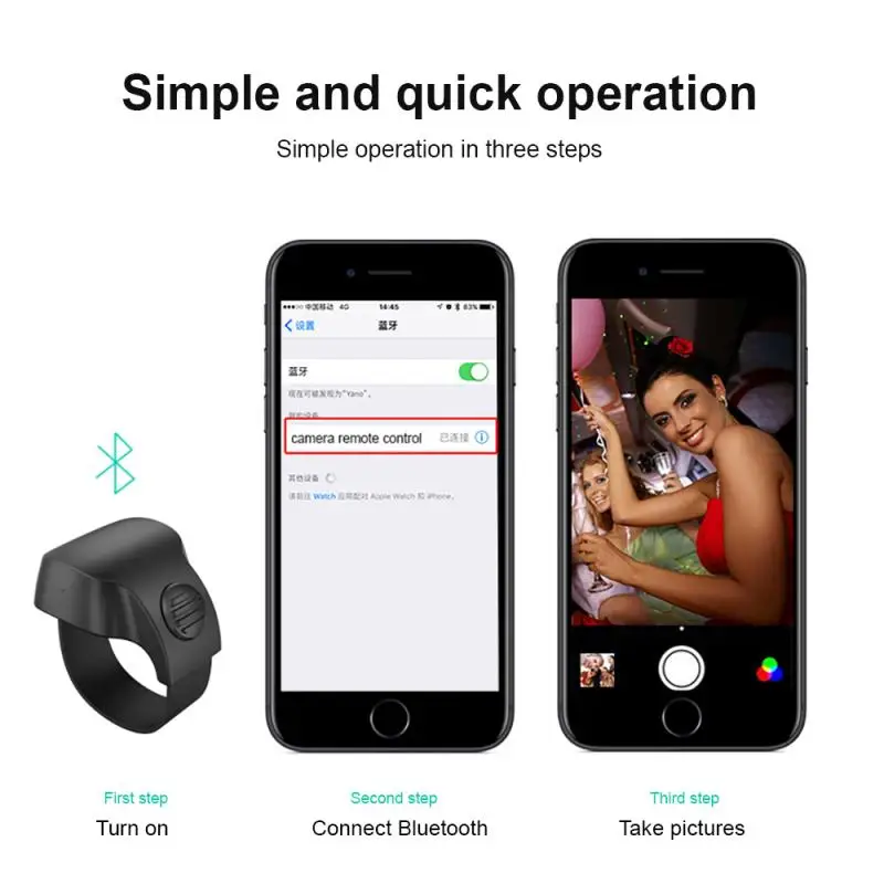 adjustable multifunctional wearable devices smart finger ring phone bluetooth ring remote control e book page turner ring free global shipping