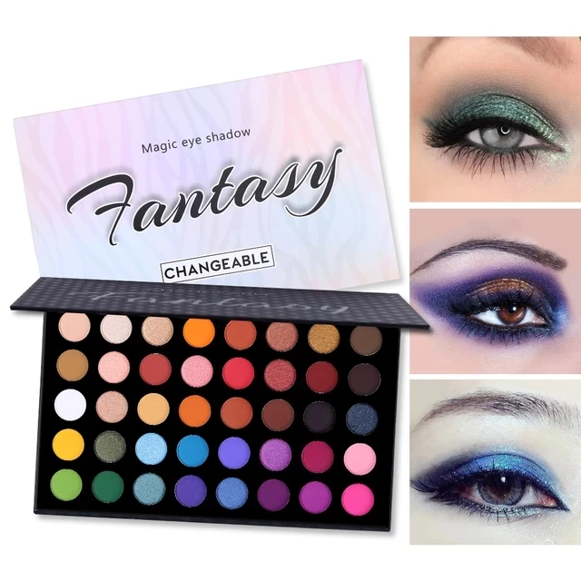 

UCANBE Fantasy 39 Colors Eyeshadow Palette Shimmer Matte Glitter High Pigment Waterproof Eyes Makeup