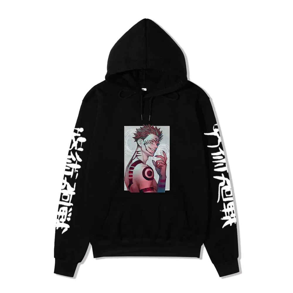 

Jujutsu Kaisen Hoodie Long Sleeve Loose Tops Uniex Autumn Winter