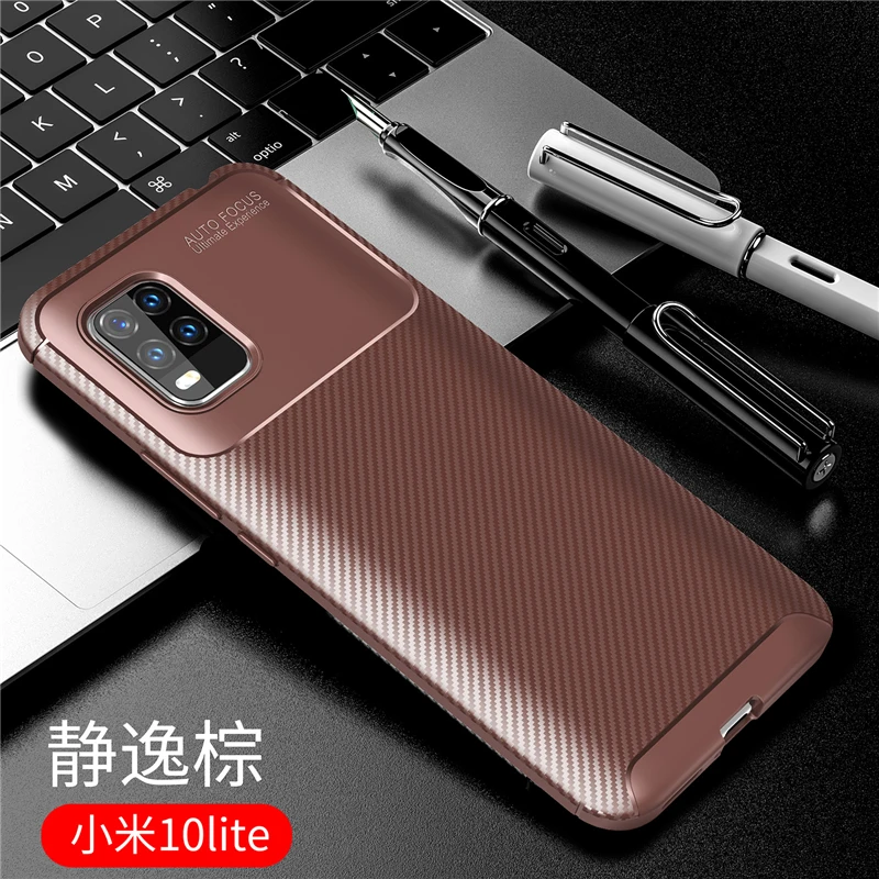 

For Xiaomi Mi 10 Lite Case Funda Rubber Silicone Protective Soft Shell Case For Xiaomi Mi 10 Lite Cover For Xiaomi Mi 10 Lite