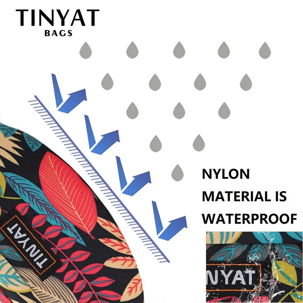 Фото TINYAT дорожная поясная сумка с принтом листьев для мужчин и женщин, модная повседневная мужская поясная сумка, женская сумка с банановым прин... №5