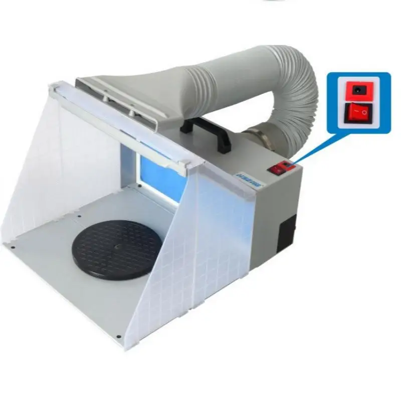 HS-E420DCLK AC220V Аэрограф Для камеры для окрашивания распылением выпускной фильтр экстрактор комплект 4m 3L/мин для лазерной обрезки модели самолета ремесла Краски