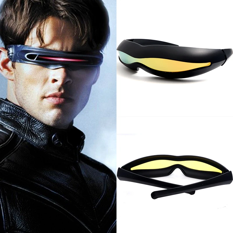MOUGOL X-men Циклоп Косплей солнцезащитные очки мужские Поляризованные TR90 материал памяти Специальные уникальные очки с зеркальными линзами подарок на фестиваль