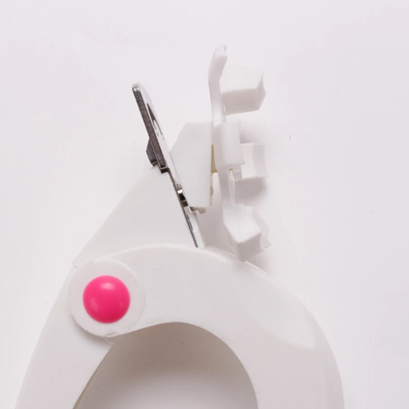 

White Nail Clipper Nail Art Cuticle Clipper Cutter Special type U word Nail Tools Cut Clipper False Tips Easy to Use Durable