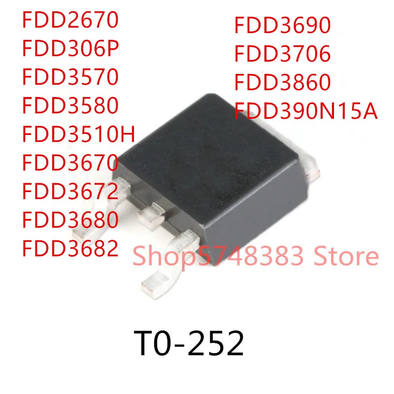 10 шт. FDD2670 FDD306P FDD3570 FDD3580 FDD3510H FDD3670 FDD3672 FDD3680 FDD3682 FDD3690 FDD3706 FDD3860 FDD390N15A TO 252|Аксессуары