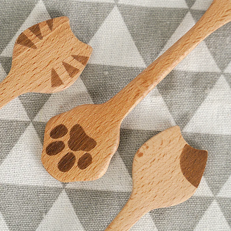1/3 шт. деревянная ложка бамбуковая кухонная утварь китайская столовая для супа