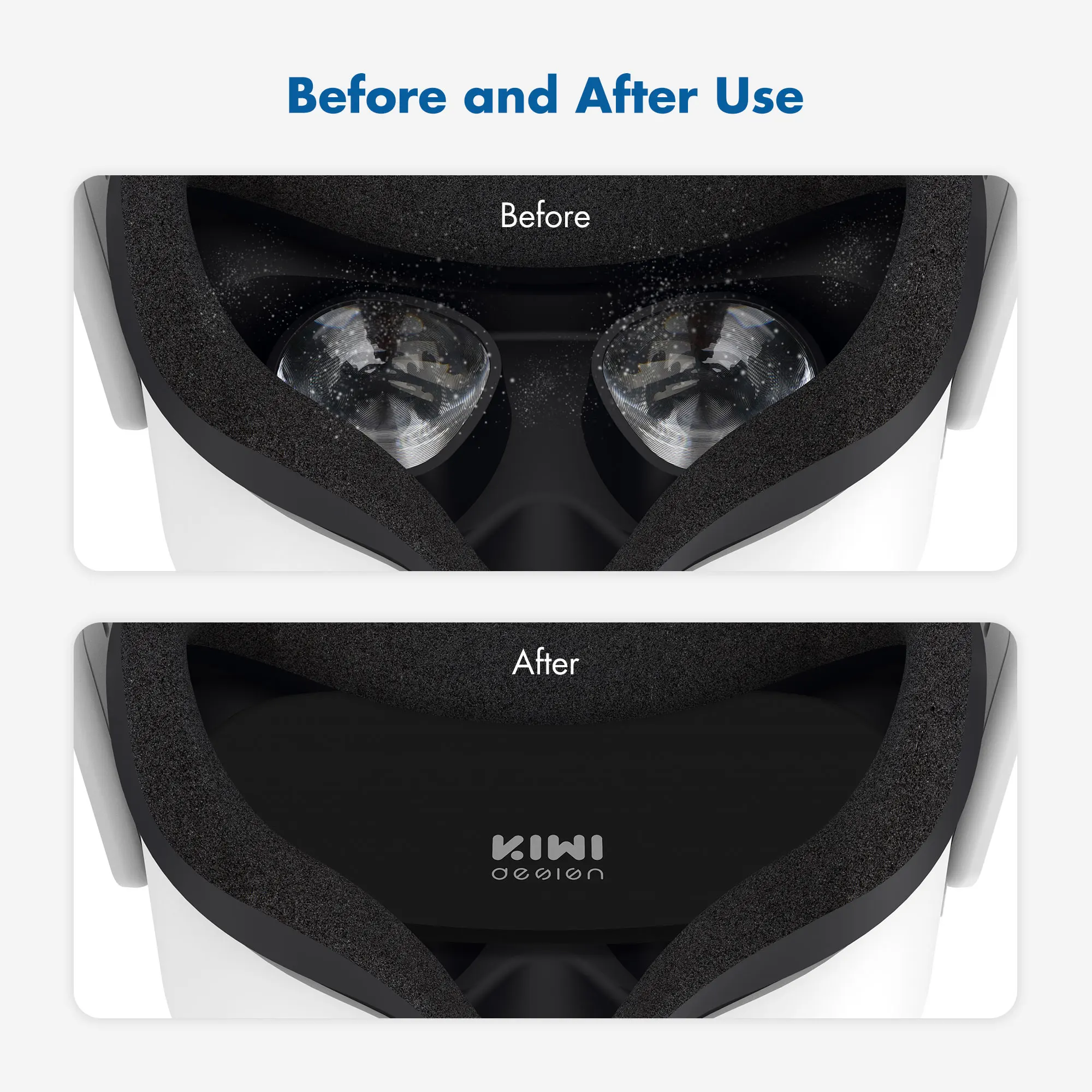 KIWI design Lens Protector For Oculus Quest 2 Dust Proof VR Cover Anti-Scratch Protect Washable | Электроника
