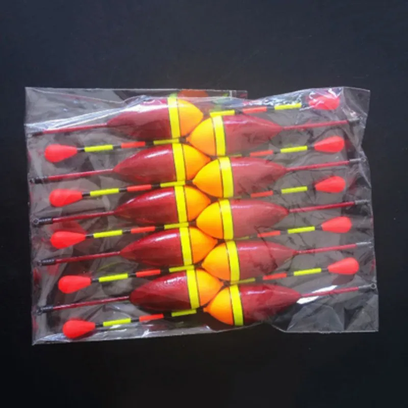 

OUTKIT 10pcs/lot Carp Fishing Line Bobber Float Water Group Fish Fishing Tackle Hook Buoy Fish Floating Tiple Suit Accessories