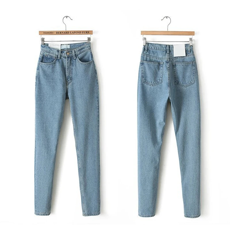 Джинсы женские большие размеры осень черные джинсы с высокой талией брюки женские C1332