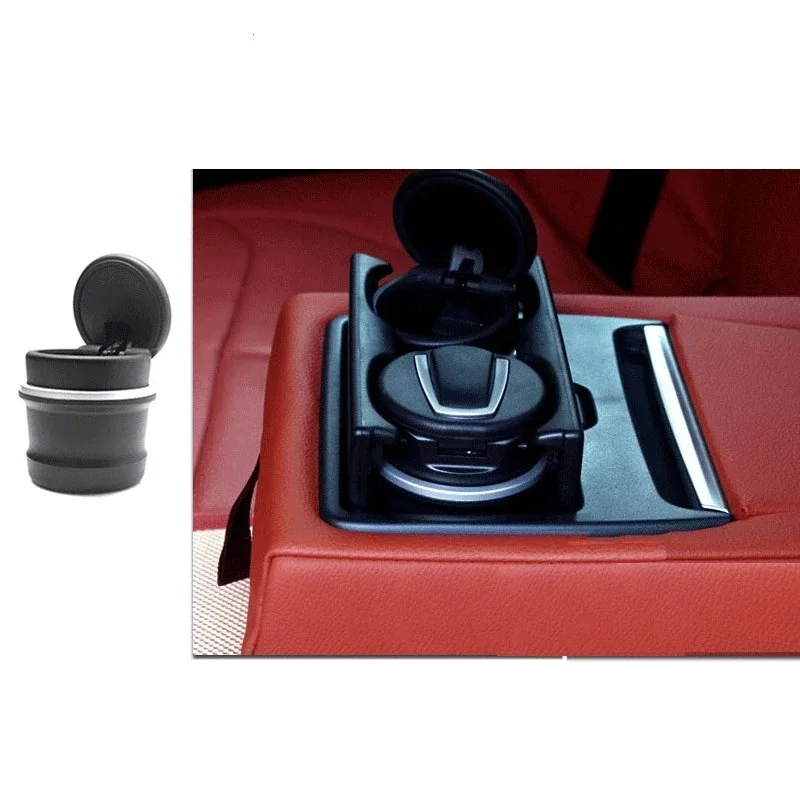 Пепельница автомобильная черная со светодиодной подсветкой пепельница для