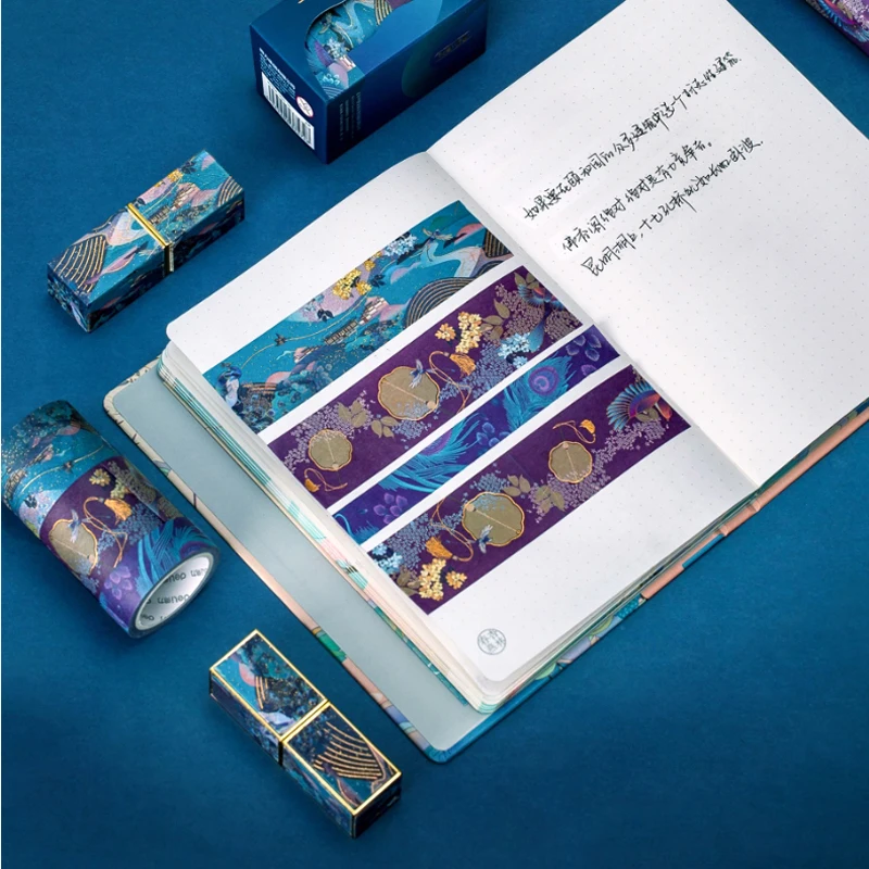 3 шт./компл. креативная цветная клейкая лента с павлином Васи в китайском