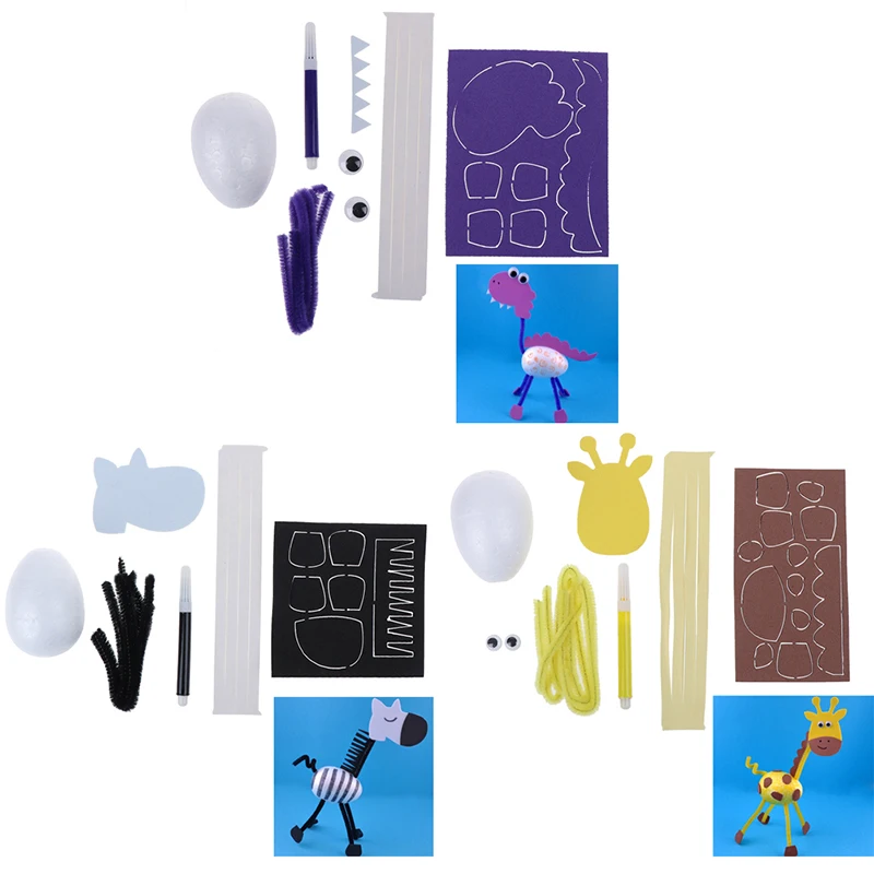 3D игрушки Монтессори для детского сада Обучающие творчества самодельные