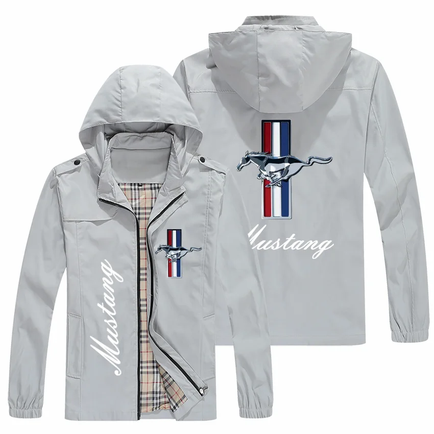 

2021 men's new spring and autumn jacket men's and women's casual zipper standing jacket hooded printing MUST