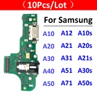 10 шт., USB-разъём для зарядки Samsung A10 A10S A20 A20S A21S A30 A30S A50 A50S A12 A21 A31 A51 A02