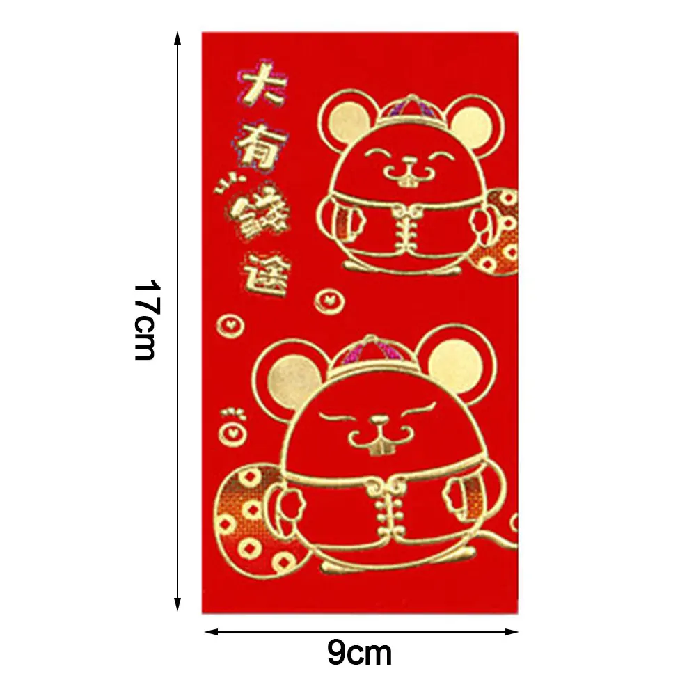 16 шт./компл. китайский новогодний красный конверт деньги на удачу красные карманы