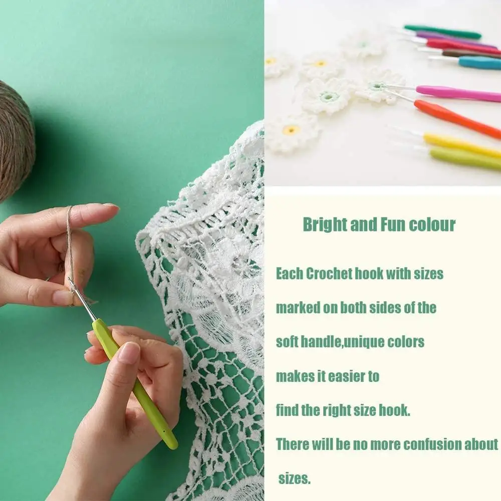 Крючки для вязания LMDZ эргономичные крючки набор крючков крупные тупые