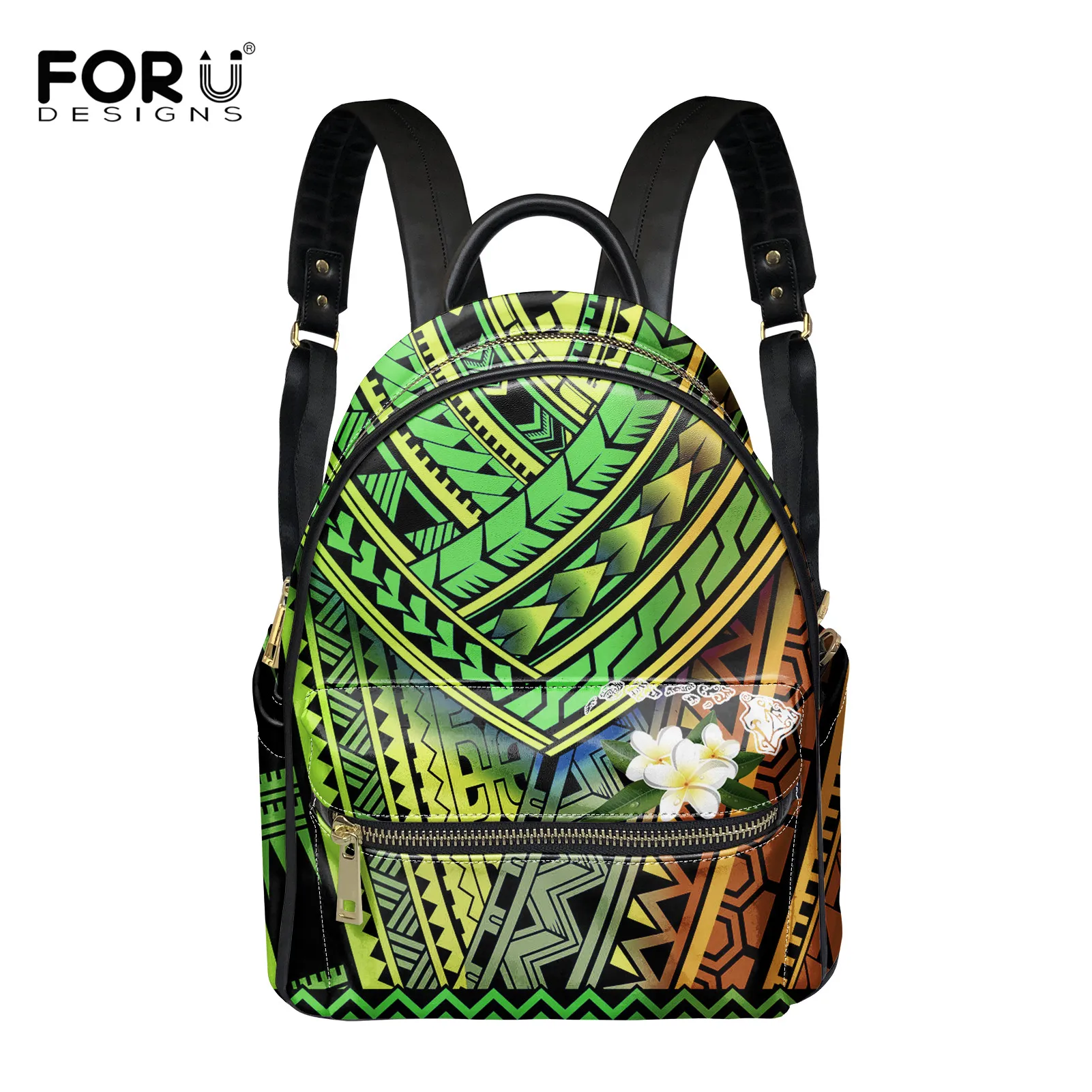 

FORUDESIGNS Luxury Fashion Leather Backpack for Woman PU Small Travel Backpack Casual School Bag for Teen Girl Bolsa Mujer