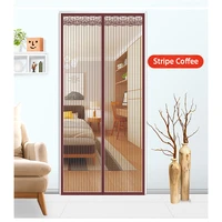 2020 high quality reinforced magnetic screen door anti mosquito curtains magic magnets encryption mosquito mesh net on the door