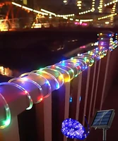 christmas decorations 2022 garlands for new year solar led light outdoor tube rope string light waterproof ip65 71222m