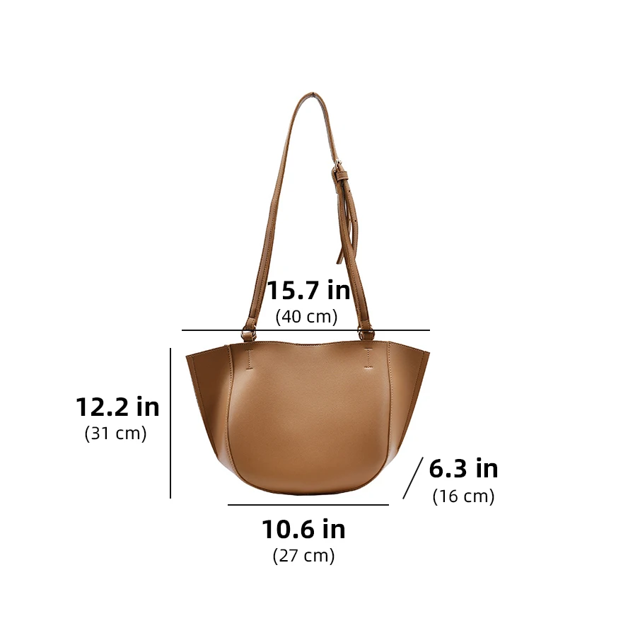 

Casual Trapeze Women's Shoulder Bag Solid Composite Women's Bag Large Capacity Lady Handbag High Quality Pu Matte Bags For Women