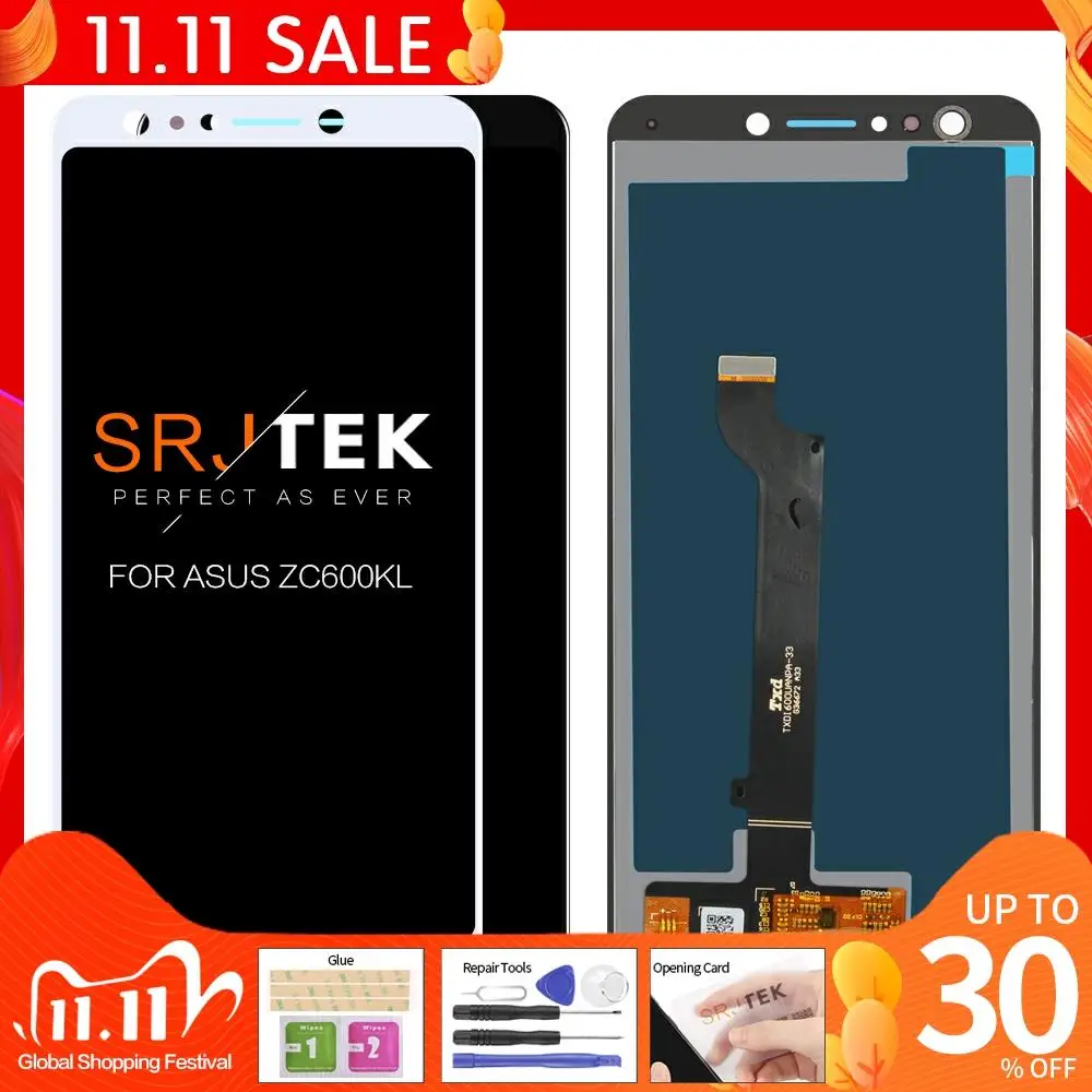 

Оригинальный ЖК-дисплей 6,0 дюйма 2160x1080 IPS для Asus ZenFone 5 Lite 2018 ZC600KL, сенсорный экран Для Zenfone 5Q LCD X017DA S630 LCD