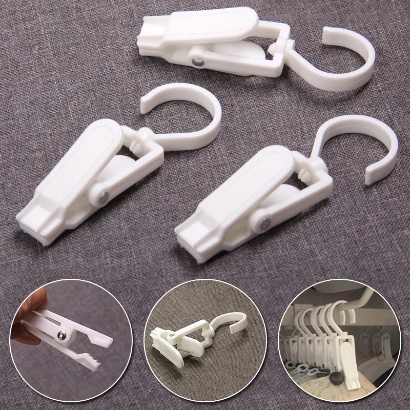 

Rotating Plastic Hanging Clothespins Curtain Hook Clip Pegs Windproof Beach Towel Holder Movable Hanger Storage Supplies