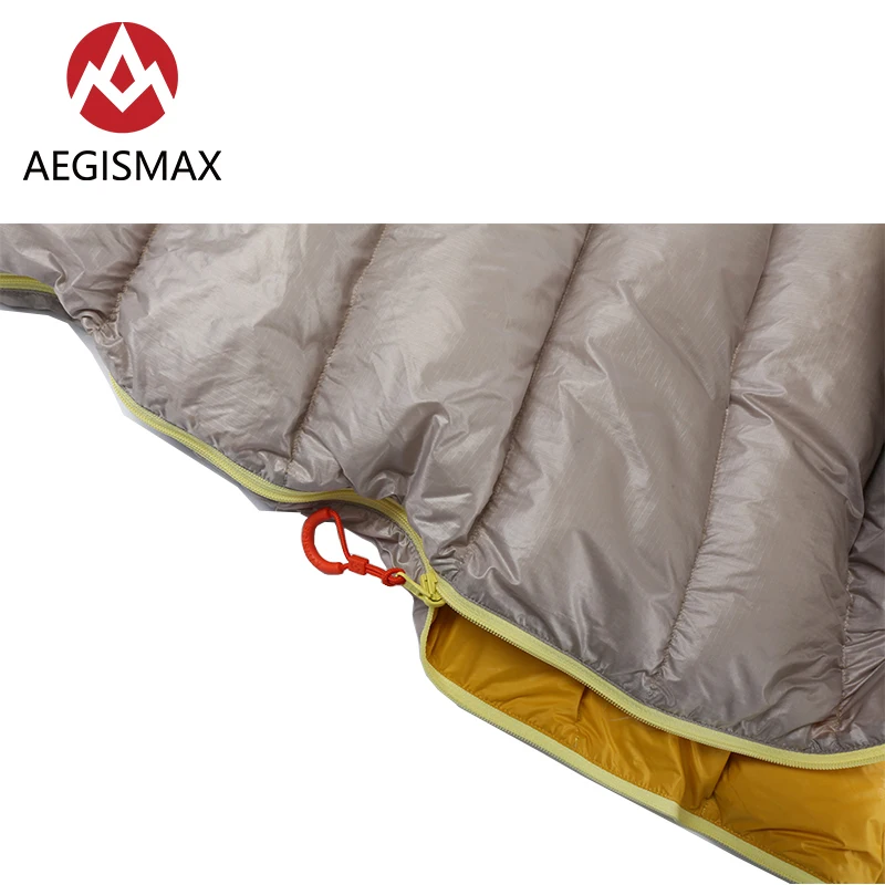 AEGISMAX Leto серый Открытый Кемпинг Мумия 700FP ультра сухой белый гусиный пух сверхлегкий спальный мешок