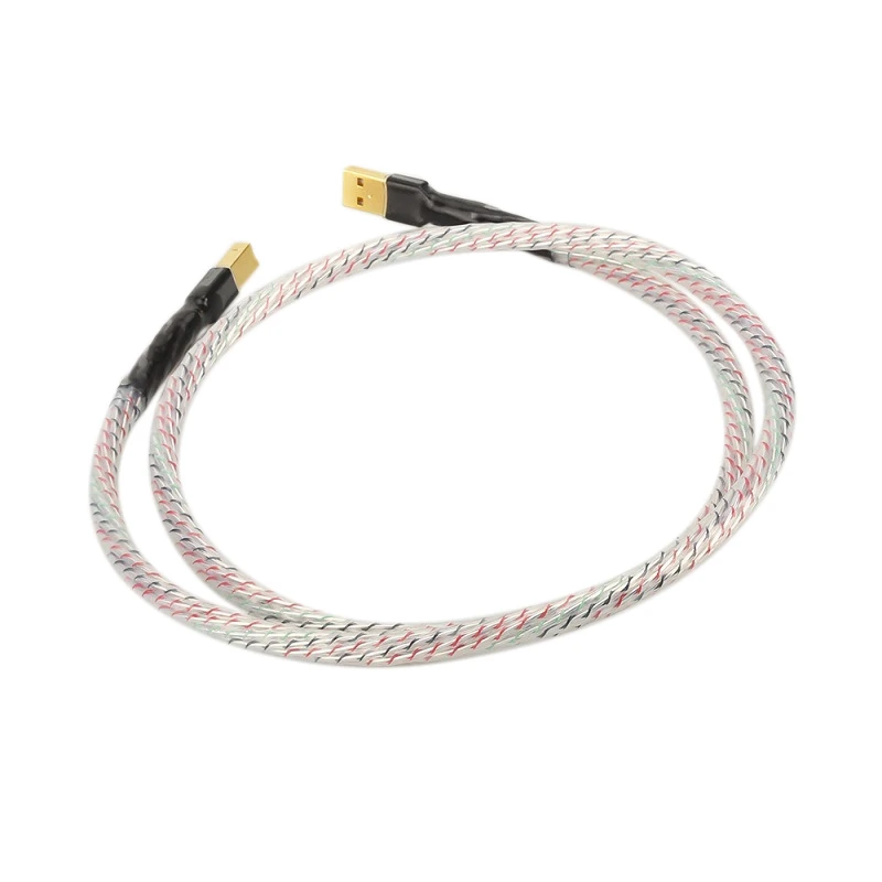 

HiFi USB 2.0 Cable A to Type B (Male - Male) Fever USB Digital Audio Cord for Decoder, Sound Card, Mixer